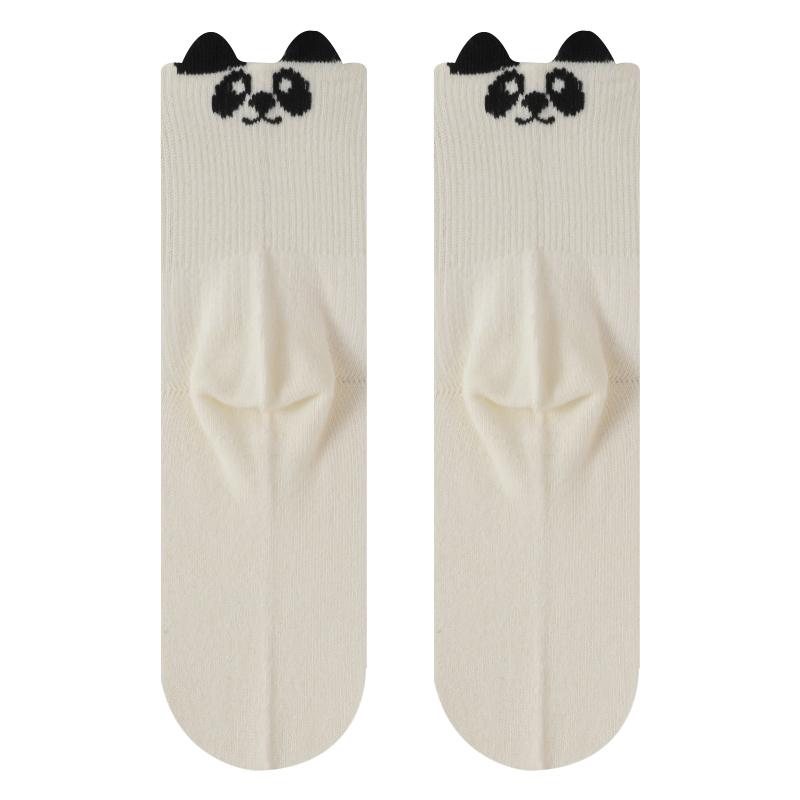 3D Cartoon Cute Comfortable Breathable Antibacterial and Deodorizing Socks for Women Featuring Horses Bears Dogs Cats and Pandas