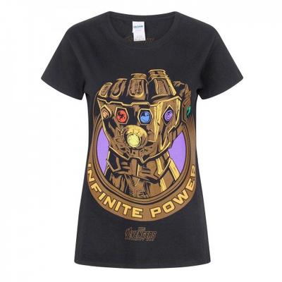 Camiseta feminina/feminina Avengers Infinity War Thanos Infinity Gauntlet