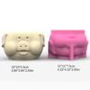Pig Shaped Concrete Moulds DIY Vase Molds Silicone Material for DIY Hand-Making