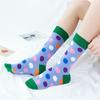 Women Men Christmas Funny Casual Polka Dot Cotton Socks Middle Tube Socks Couple Socks Long Sock