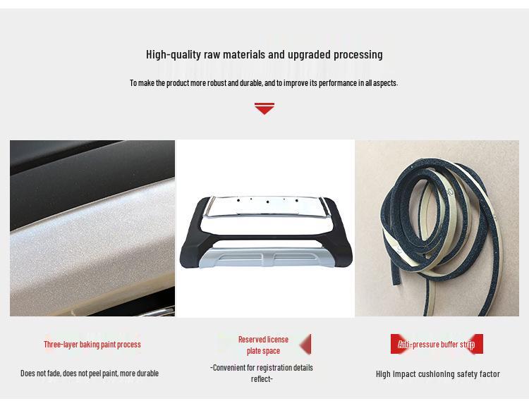 2013-2018 Mitsubishi ASX Bara față și spate, Apărători ASX Modificate