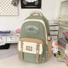 Schoolbag cute college style backpack male junior high school student schoolbag female large capacity laptop bag Korean version tide