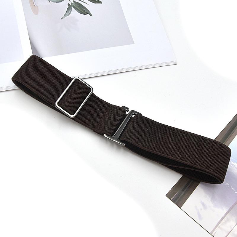Cinturón de Moda para Mujer Hebilla Invisible Cómodo Cinturón Elástico para Mujeres Hombres Cinturón Ajustable para Jeans Lujo