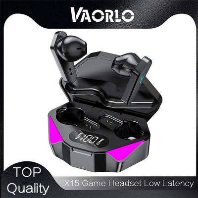 VAORLO X15 casque de jeu casque sans fil Bluetooth faible latence affichage numérique HiFi stéréo musique écouteurs pour tous les Smartphones