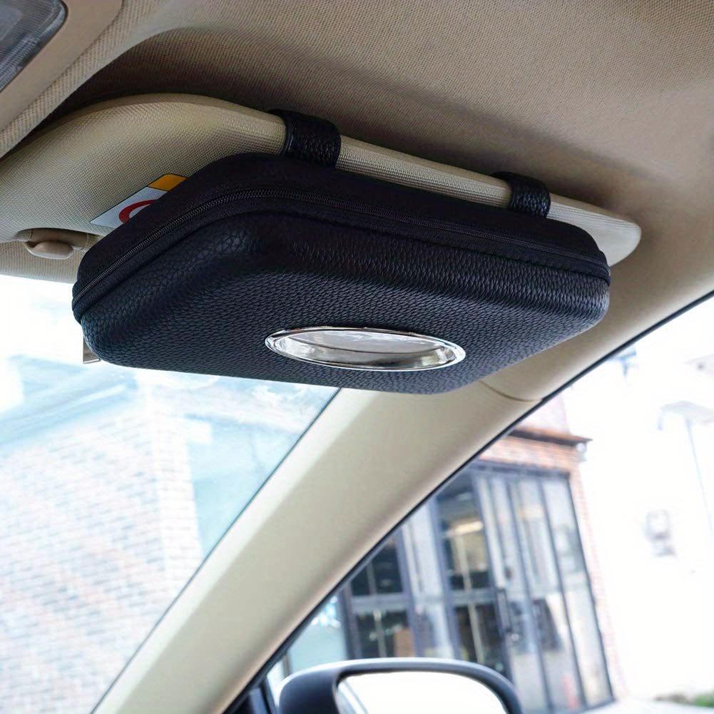 

Tissue Holder for Car Sun Visors, Versatile Hanging Tissue Storage for Vehicles, Innovative Tissue Box for Backseat Chairs. чёрный