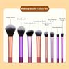 8-piece Portable Makeup Brush Set Lightweight Durable