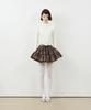 Leobyui Cabbage Tiered Skirt Brown