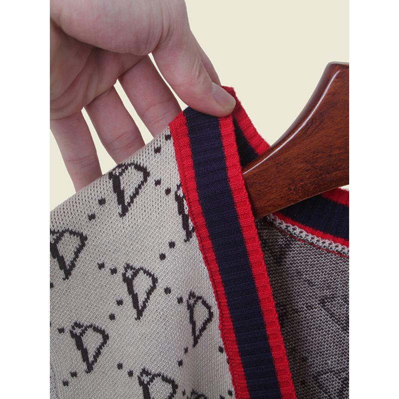 Small Man Knitting Cardigan Women's Clothes 2024 Fall and Winter New Arrival Classic Style Fashion Jacquard Chic Sweater Short Coat