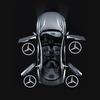 2pcs LED welcome lamp car door light logo laser projector lighting emblem For Mercedes Benz W204 W221 W222 W203 W168 W245 W164