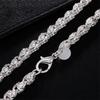Mens Cuban Link Chain Necklace Silver Bling Choker Necklace Hip Hop Jewelry Accessory for Daily Wear Work Date