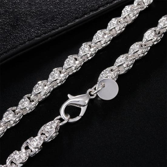 Mens Cuban Link Chain Necklace Silver Bling Choker Necklace Hip Hop Jewelry Accessory for Daily Wear Work Date