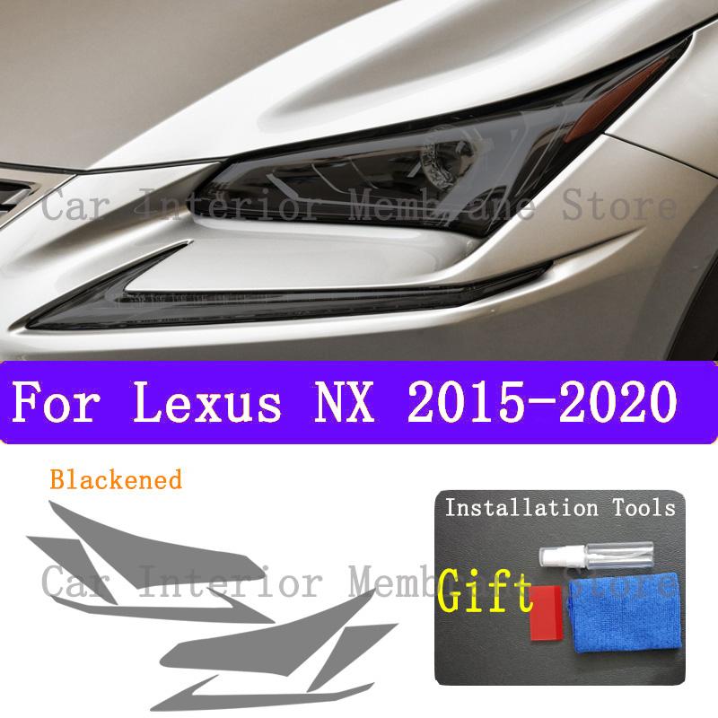 For Lexus NX 2015 2017 2018-  Car Exterior Headlight Anti-scratch Front Lamp Tint TPU Protective Film Cover Repair Accessori