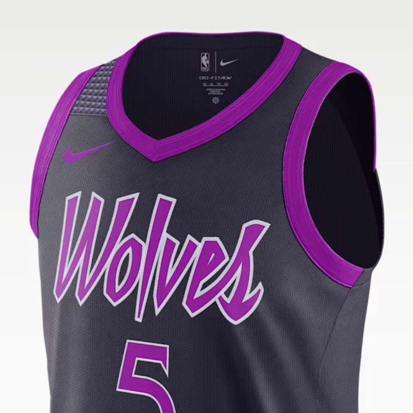 Nike Dri-FIT ADV FW25 Anthony Edwards Minnesota Timberwolves City Edition NBA 2025-26 V-Neck Sports Sleeveless Basketball Jersey Men tops HM6114-526