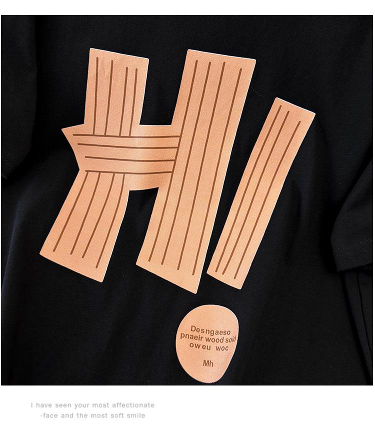 Damen Plus Size Lockere Passform Mittellanges Rundhals-Kurzarm-T-Shirt (200/300/350 Jin)