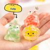10Pcs Animal Squishes Toys with Water Beads Mini Doll Soft TPR Flexible Pinch Toy Decompression Lovely Sensory Stress Balls Squeeze Toys Party Favor