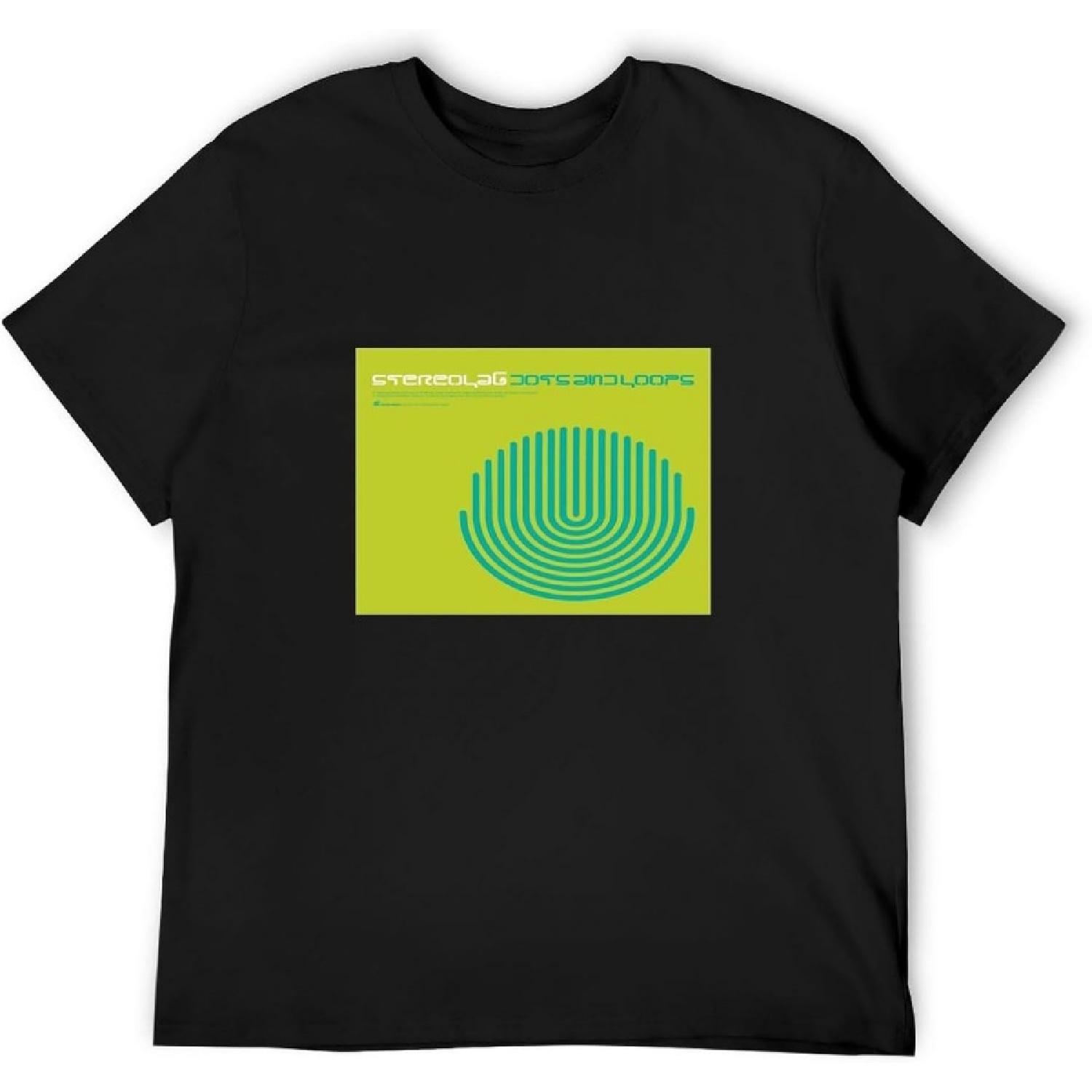 Stereolab T Shirt Dots and Loops Vinyl Cd Cover Short-Sleeved Shirt Top Tshirt Shirt for Men Black XXXXXL разноцветный