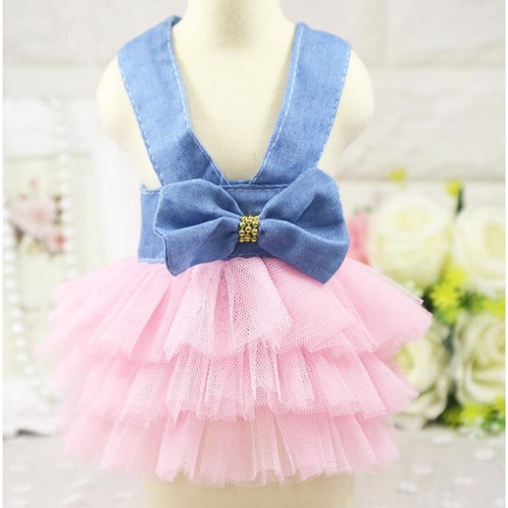 Dog Pet Suspender Skirt Cat Clothes Vest Striped Cat Mesh Dog Supplies Spring Summer Teddy Pomeranian