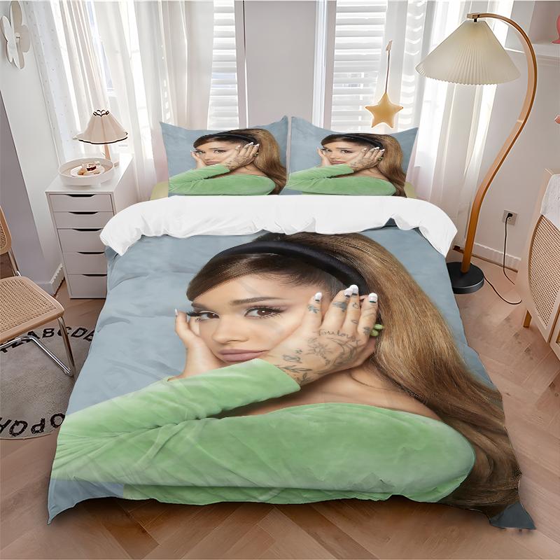 3Pcs Ariana Grande'S Artistry Bedding Sets For All Sizes New 3D Printed Bed Cover Comforter Duvet Cover Pillowcase Bedroom Decoration