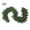 DIY Christmas Floral Arrangements 4/6FT Artificial Cedar Garland, Real Touch Pine Garland Decoration, Faux Winter Wreath, Realistic Cypress with Cones
