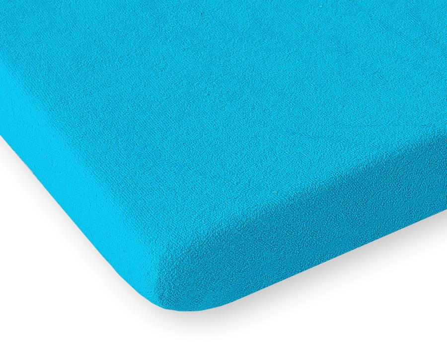 Terry Fitted Sheet for a Crib 120x60cm - Turquoise