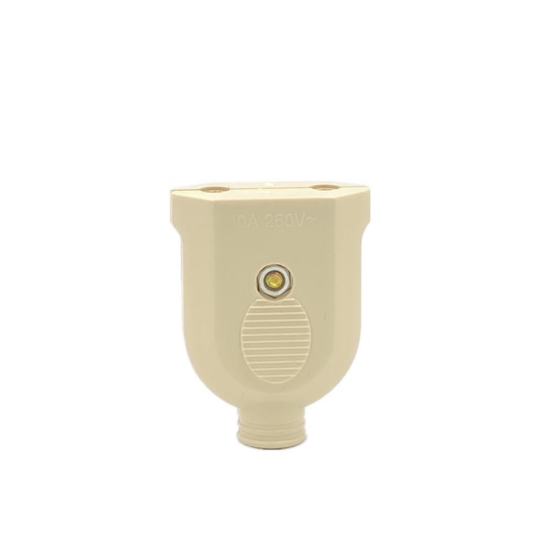 1pc EU European 2 Pin AC Electric Power Male Plug Female Socket Outlet Adaptor Adapter Wire Rewireable Extension Cord Connector