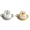 GZC9-C-1/GZC9-C-1-G Ceramic Tube Socket 9PIN Connector for 12AX7,12AT7,12AU7,ECC83,ECC82,E88CC 6922 forAudio Enthusiasts