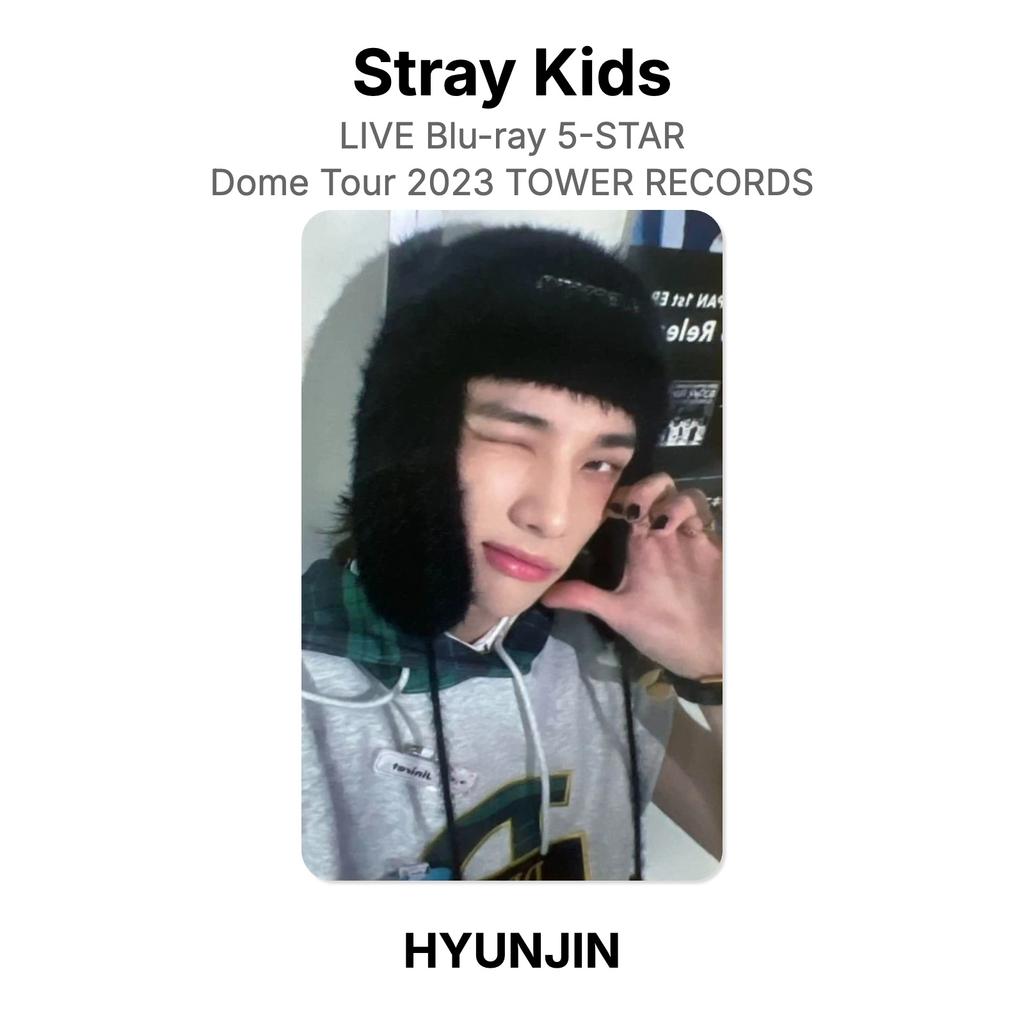 Stray Kids LIVE Blu-ray 5-STAR Dome Tour 2023 TOWER RECORDS Official Photocard
