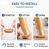 24 Pcs Chair Leg Floor Protectors for Hardwood Floors Silicone Covers Felt Pads Furniture Leg Caps Anti-Scratch Reduce Noise Fit 14-40mm