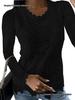 Women's European & American Lace Long-Sleeve Top for Autumn/Winter