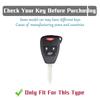 Durable Anti-Scratch Car Key Cover Rings Fit Dodge Avenger Caliber Jeep Patriot Cherokee Compass Chrysler Pacifica 300C Voyager