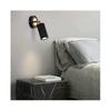 (warm light, Black) Bedside Wall Lamp Reading Light Simple Modern Bedroom Small Spotlights Minimalist Creative Rotating Hotel Corridor Wall Lamp