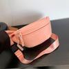 Solid Color Fashion Korean Version Casual Bag 2025 Spring New Versatile Ins Sports Messenger Bag Breast Bag Waist Bag Women's Bag