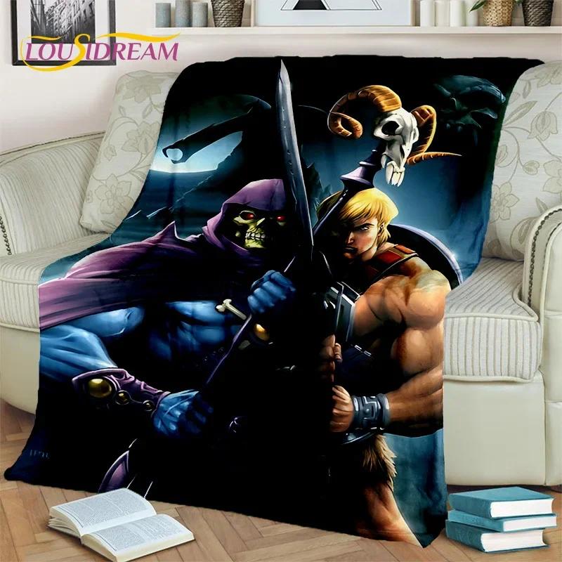 Cartoon He Man Masters of Universe Blanket,Soft Throw Blanket for Home Bedroom Bed Sofa Picnic Travel Office Cover Blanket Kids