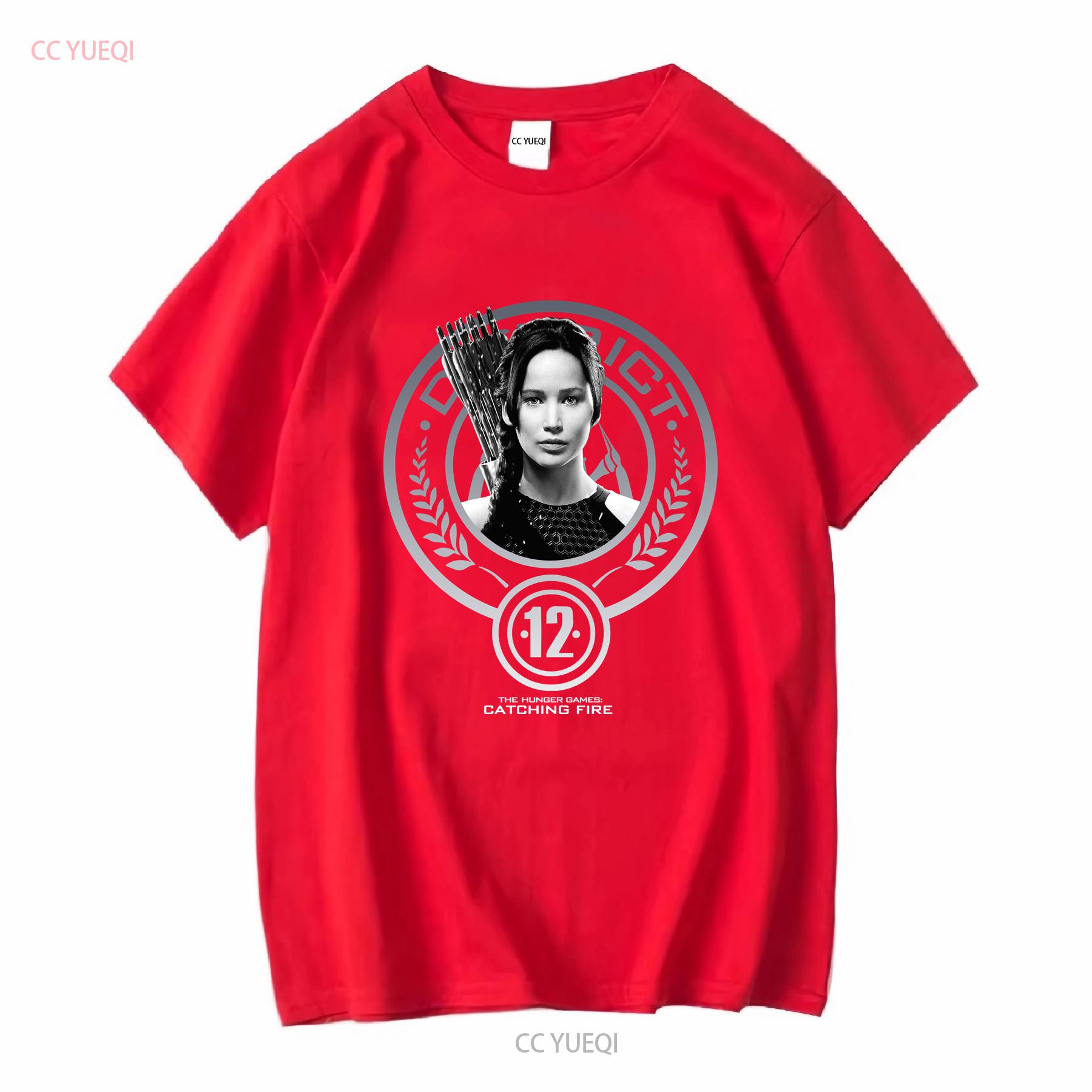 Hunger Games Katniss Everdeen T shirt size large District 12 Jennifer Lawrence vintage Washed Soft Slightly designer clothes S