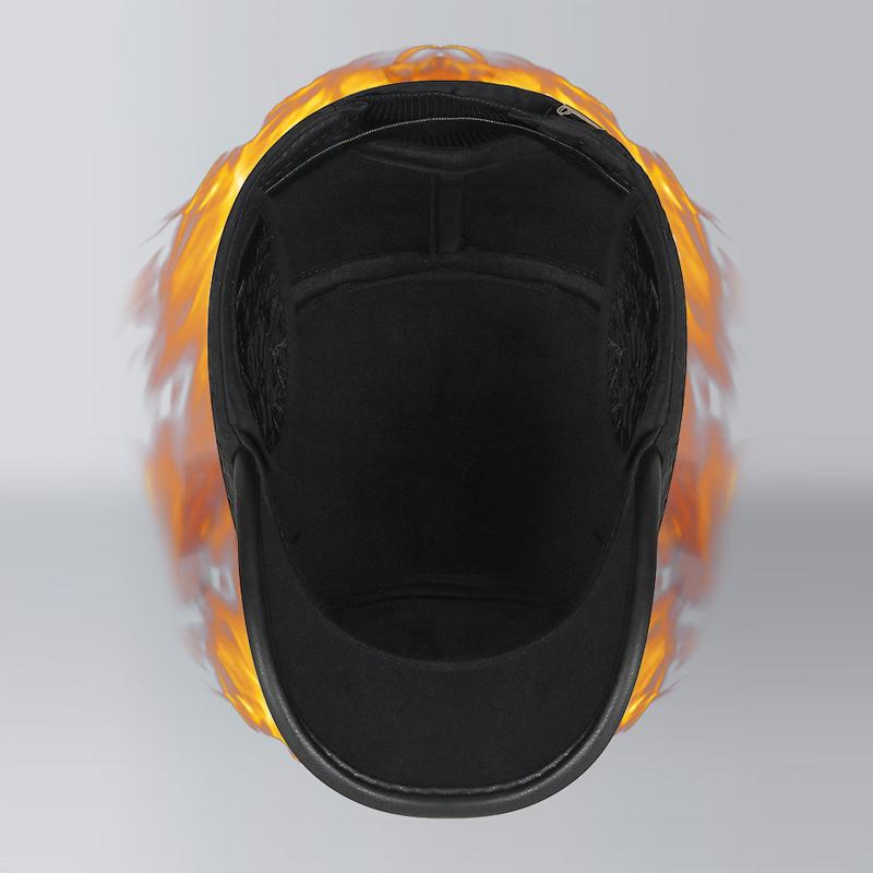 Zimní Středního Věku a Starší Venkovní Hrubá Teplá Klobouk s Plochým Vrcholem Muži Ochrana Uší Větruodolná Bavlněná Čepice