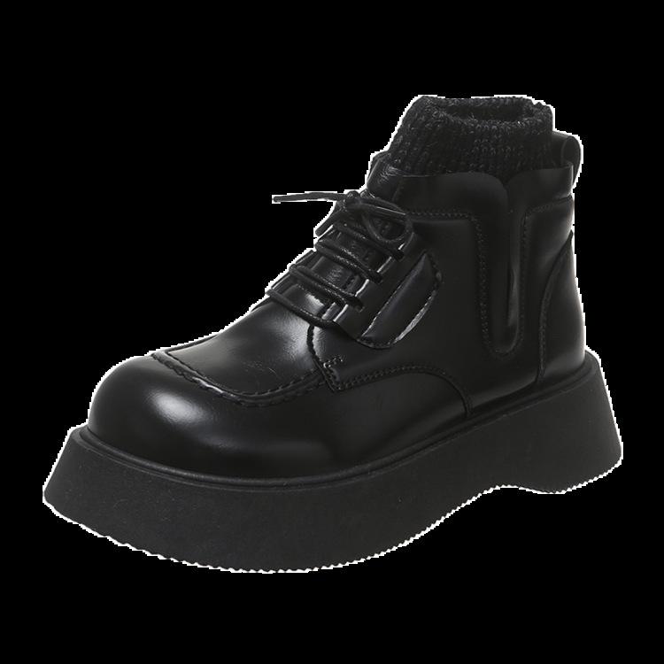 Fashion Hot Selling Snow Boots for Women Female Shoes Boots-Women Winter Footwear Ladies 2025 Autumn Rock Ankle Lace-Up Boots Rock Shoes