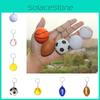 Bestseller Pu Basketball Schlüsselanhänger Schaumstoff Fußball Kindersportspielzeug Dekorative Hängeornamente Aktives Souvenir