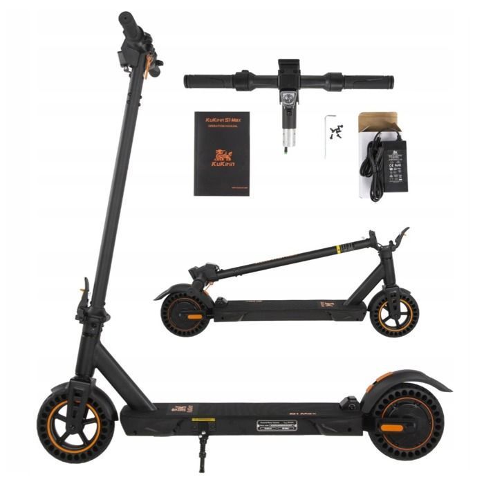Patinete Eléctrico Plegable KuKirin S1 Max - Motor 350W - Batería 36V 10,4Ah - Ruedas de 8 Pulgadas - Autonomía 39km