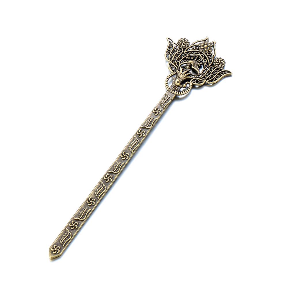 Gebogene Mode Haaraccessoires Styling Werkzeuge Vintage Metallisch Bronze Haarnadeln Vintage Haarstäbe Haarspange Haarnadel