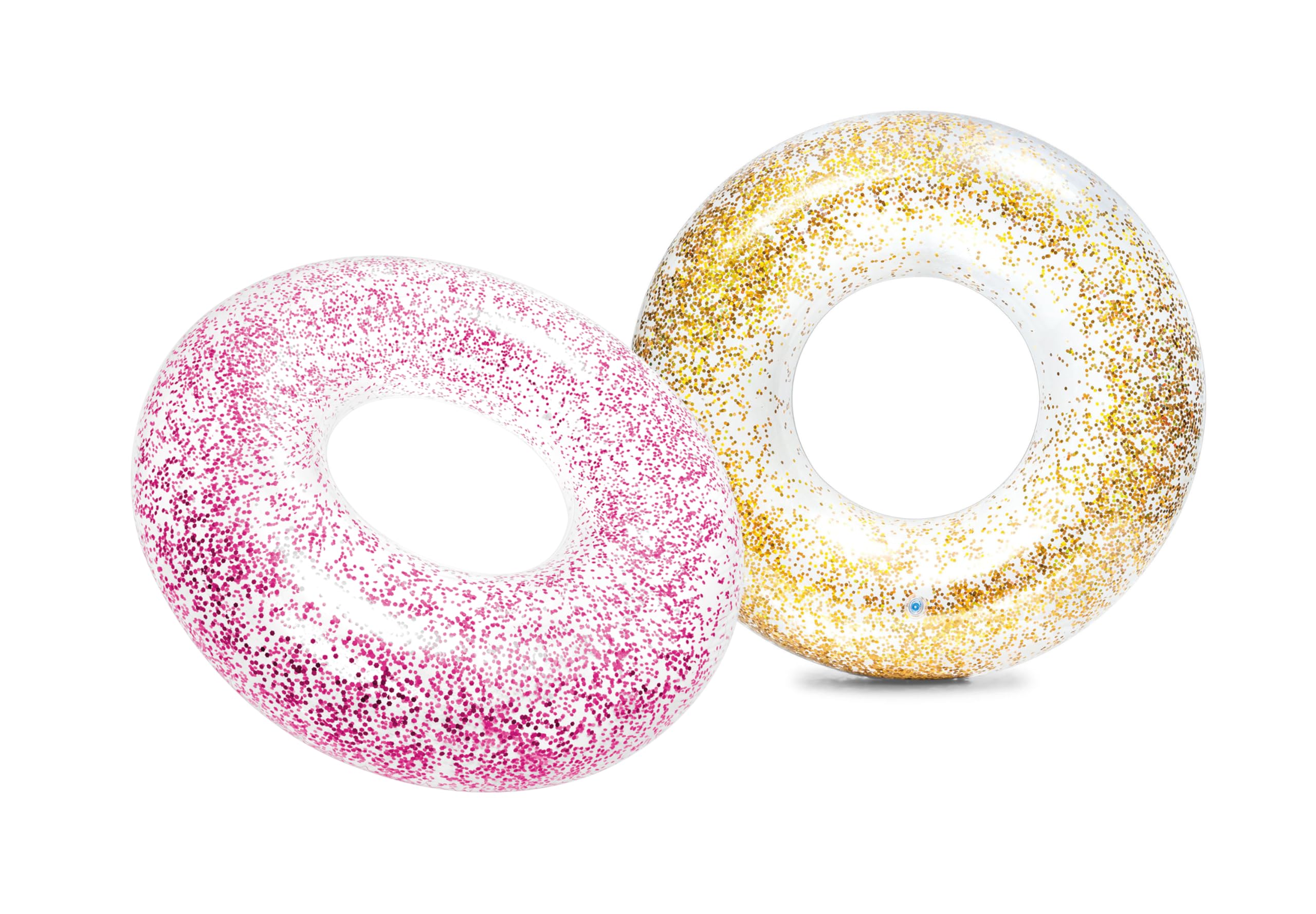 

INTEX Transparent Glitter Tube Float, 119cm Diameter, 56274 (Color Not Specified) [Official Japanese Product]