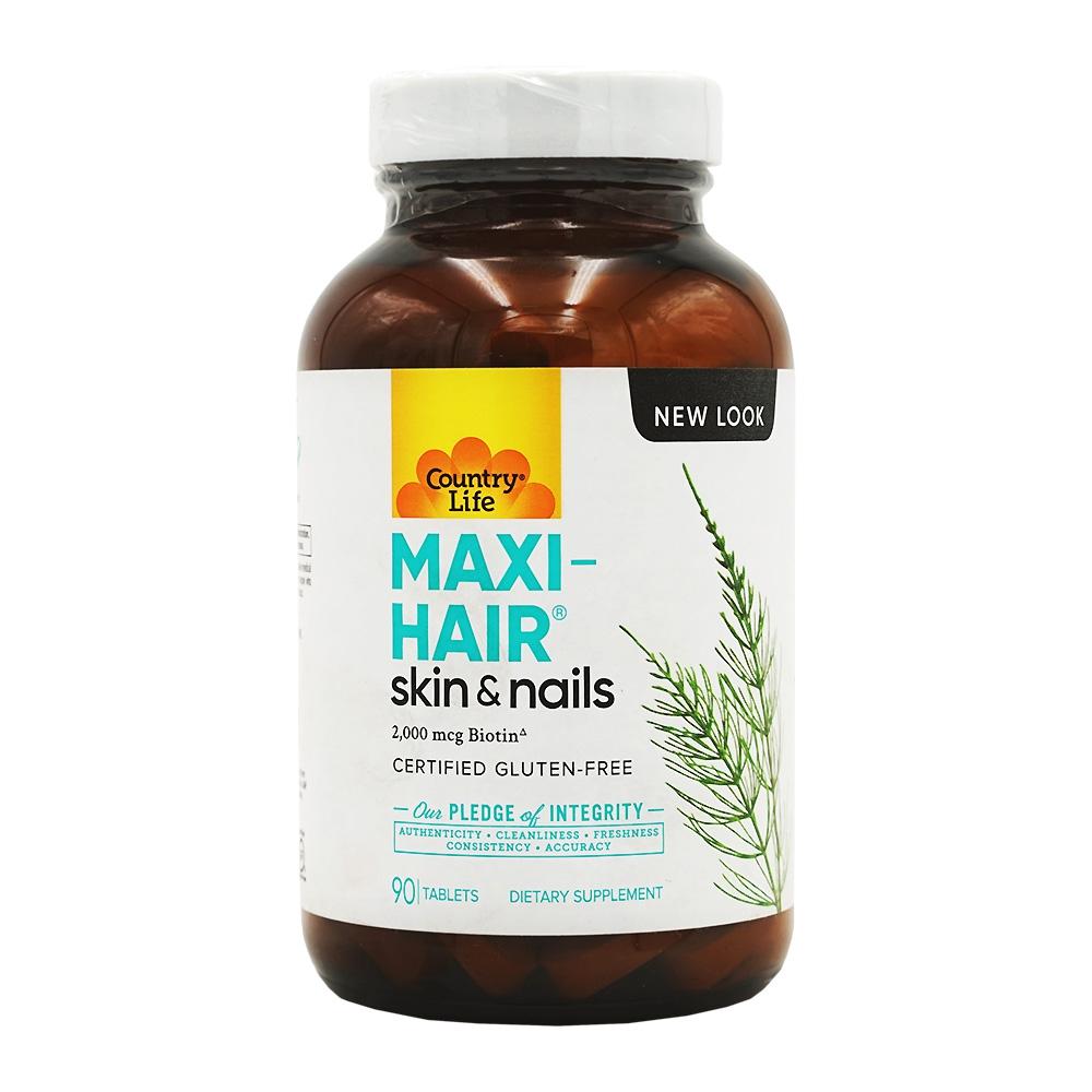 

Maxi-Hair Skin & Nails 2000 mcg Biotin, 90 Tablets