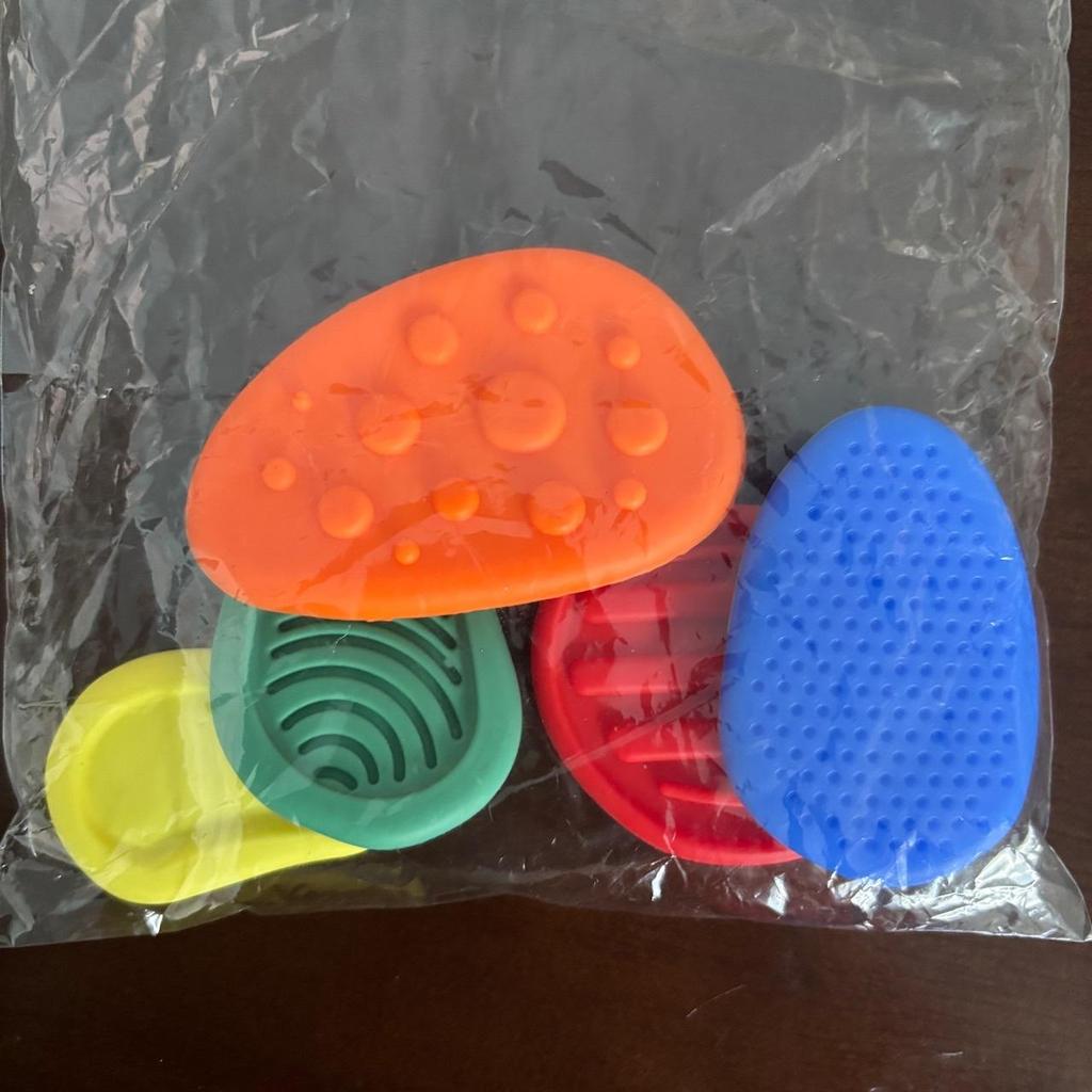 Fidget Toys Sensory Stones for Adults Soft Silicone Texture Worry Stones for Stress Relief