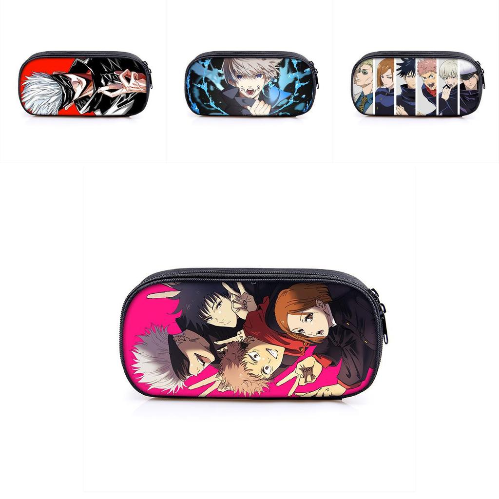 Jujutsu Kaisen Pencil Box With Large Capacity For Students And Makeup Essentials