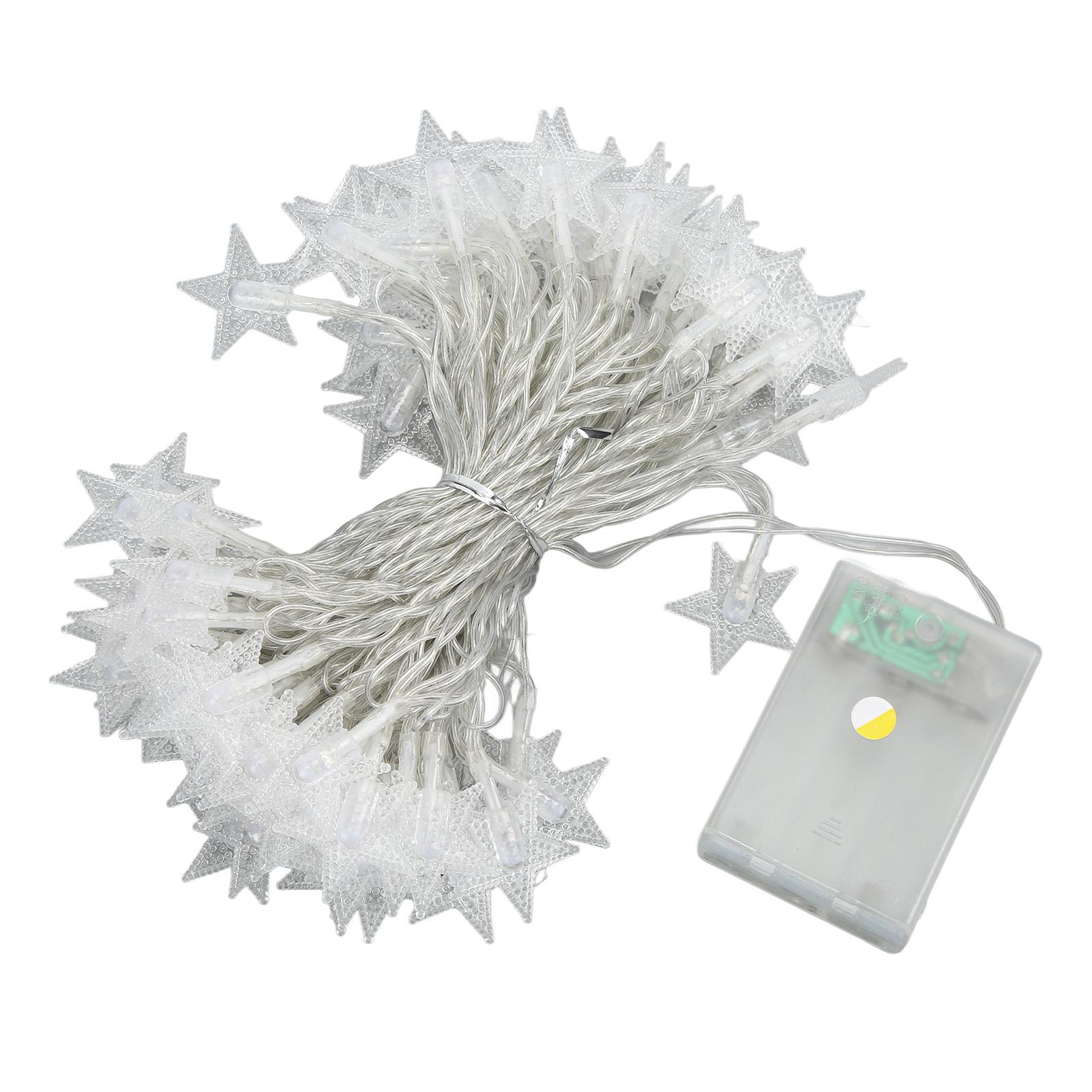 Star String Lights 3 to 4.5V Waterproof 10 Meter Battery Powered LED String Lights with Two Modes String Lights for