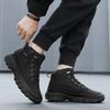 TUINANLE Men's High Top Casual Hiking Shoes - Autumn/Winter Wear-Resistant Trendy Sports Footwear Plush Boots