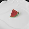 Fruit Watermelon Brooch Pin Cartoon Enamel Lapel Pin Clothing Jewelry Watermelon Fruit Pin Suitable for Daily Party Wear