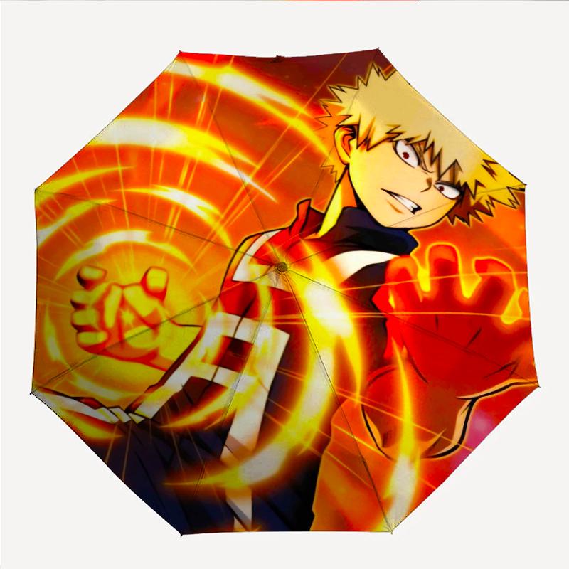 Bakugou Fashionable Automatic Opening/Closing Folding Umbrella. Portable and Foldable, Ideal for Gift, Travel, and Daily Use.