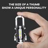 Mini Flashlight Keychain Portable Waterproof for Outdoor Camping Hiking Emergency Use Durable Plastic High-Brightness LED