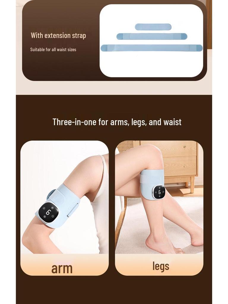Smart EMS Waist & Arm Hot Compress Massager: Constant Temperature Microcurrent Device for Home Exercise & Relaxation