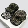 Neue Herren Damen Camouflage Lederkante Baseballkappen Sonnenschutz Amerikanischer Retro Vielseitige Persönliche Schirmmützen Nischenmode Straße